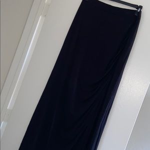 Black maxi skirt
